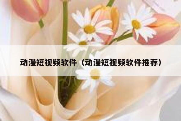 动漫短视频软件（动漫短视频软件推荐）