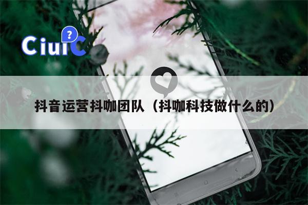 抖音运营抖咖团队（抖咖科技做什么的）