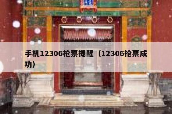 手机12306抢票提醒（12306抢票成功）